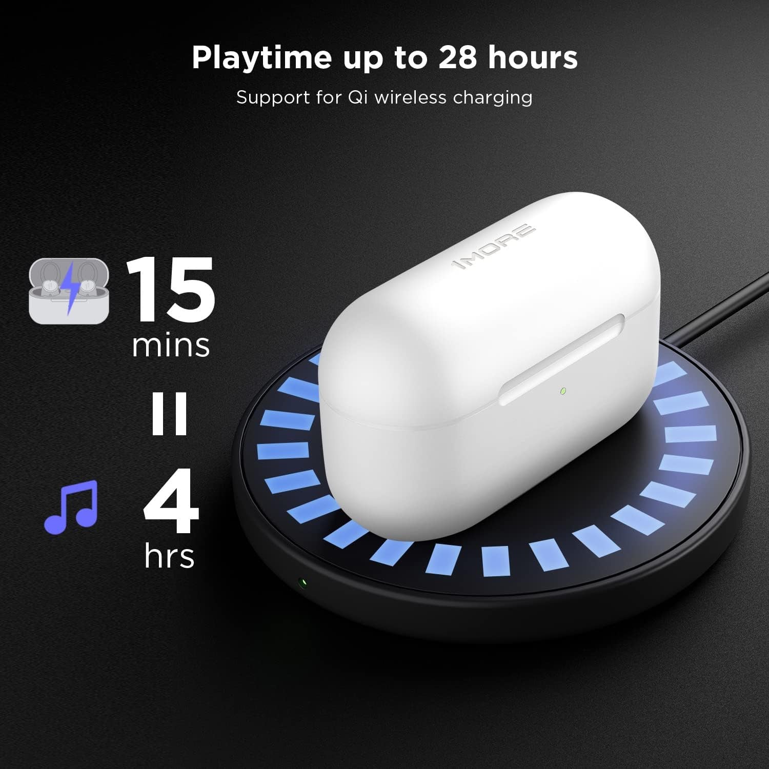 1MORE EVO EH902 ANC Wireless Earbuds - White - ORRO HOME
