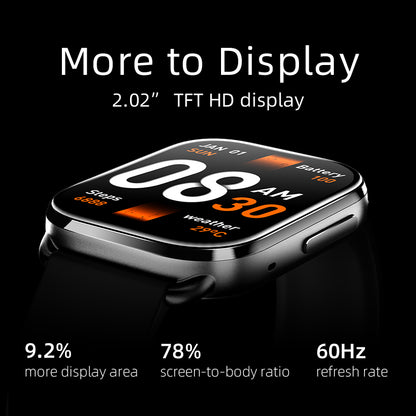 QCY GS Smart Sports Watch - Black - ORRO HOME