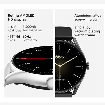 QCY GT Smart Watch - Silver - ORRO HOME