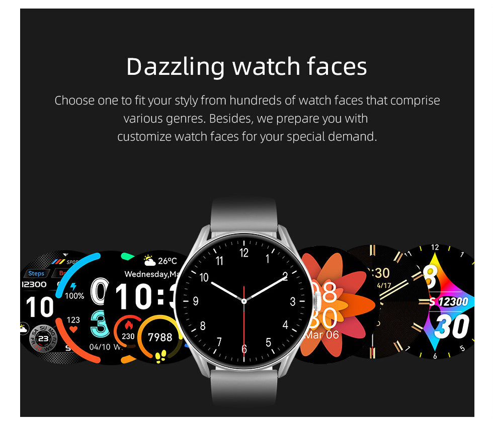 QCY GT Smart Watch - Silver - ORRO HOME