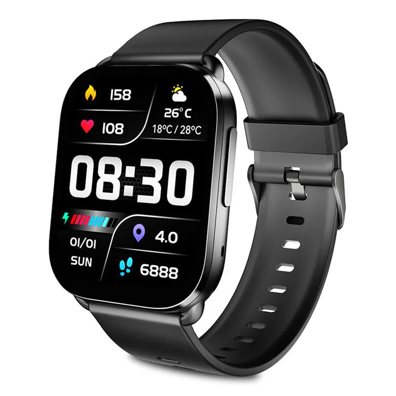 QCY GS Smart Sports Watch - Black - ORRO HOME