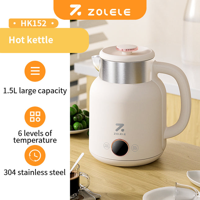 ZOLELE HK152 Cordless Smart Electric Kettle - White - ORRO HOME