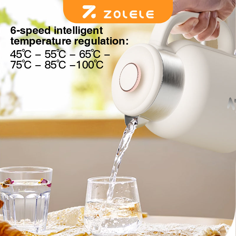 ZOLELE HK152 Cordless Smart Electric Kettle - White - ORRO HOME