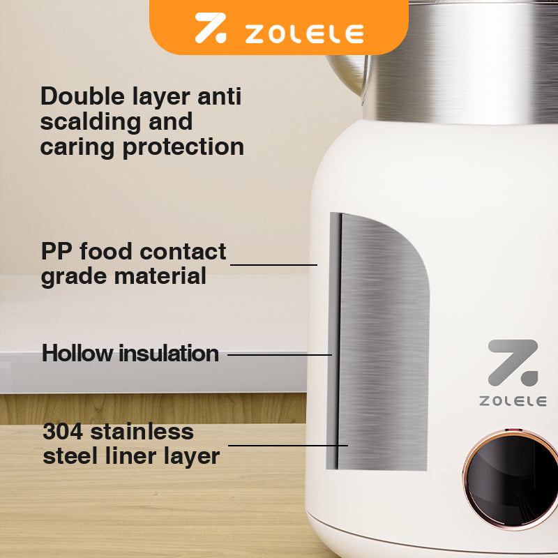 ZOLELE HK152 Cordless Smart Electric Kettle - White - ORRO HOME