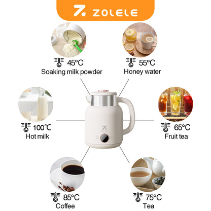 ZOLELE HK152 Cordless Smart Electric Kettle - White - ORRO HOME