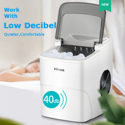 Hicon HZB-16AL Smart Ice Maker Machine 2L Capacity - White - ORRO HOME