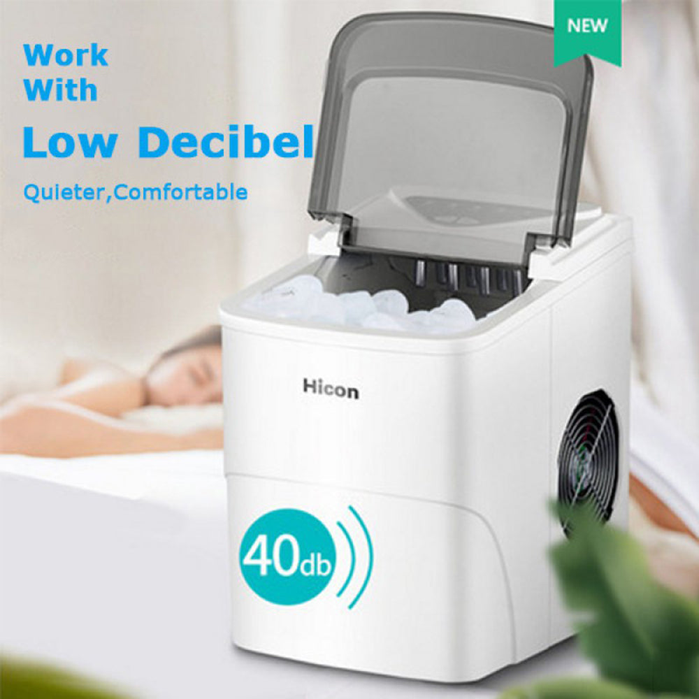 Hicon HZB-16AL Smart Ice Maker Machine 2L Capacity - White - ORRO HOME