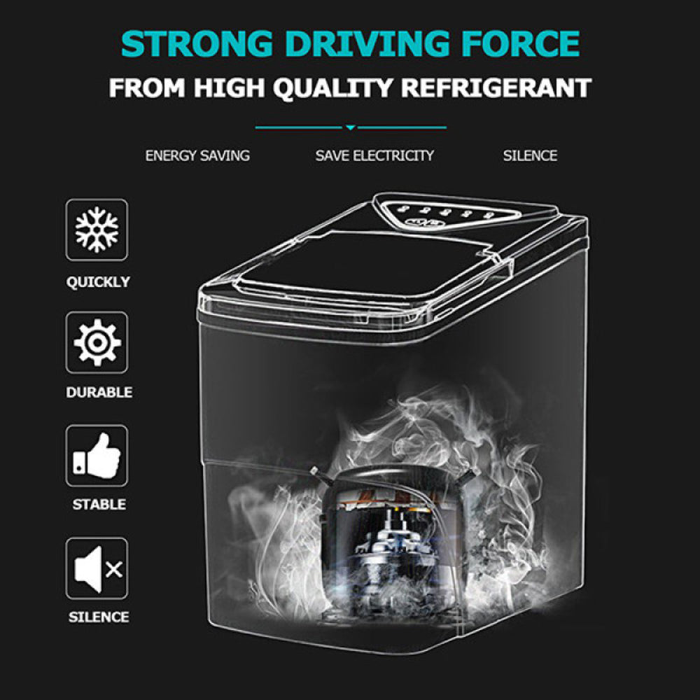 Hicon HZB-16AL Smart Ice Maker Machine 2L Capacity - White - ORRO HOME