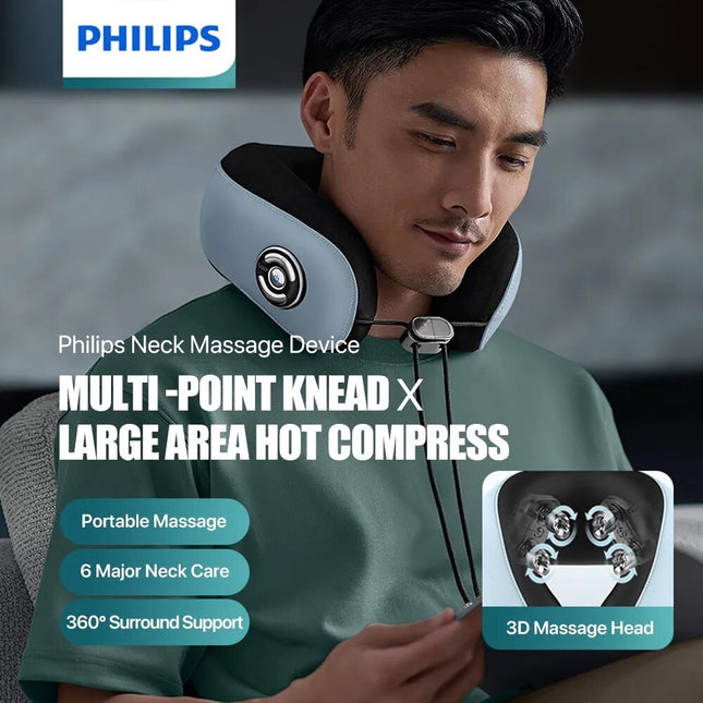 Philips Neck Massager PPM3304 - Blue - ORRO HOME