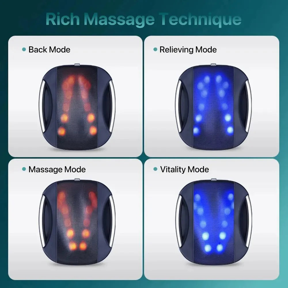 Philips Back Massager PPM4501 Back Massager With Ergonomic Comfortable Fit Design Dark Blue - ORRO HOME