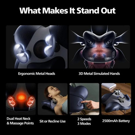 Philips PPM3503N Neck & Body Massager with Dual-Zone Heat