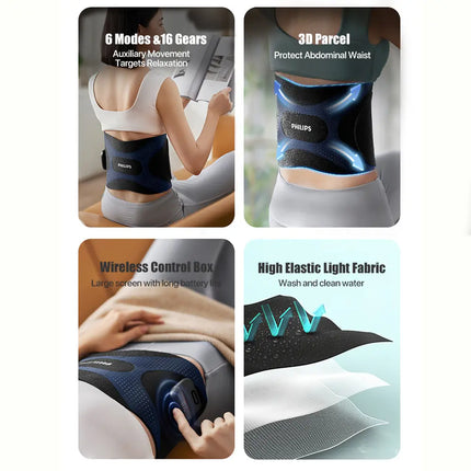 Philips Abdominal Belt PPM4331 Black Southeast Asian Version