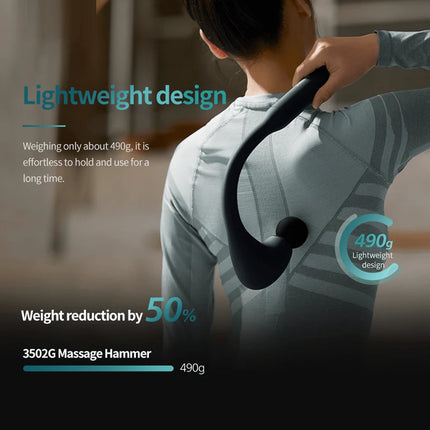 Philips PPM7331 Arc-Shaped Handheld Body Massager with 5-Speed Vibration Frequency Adjustment