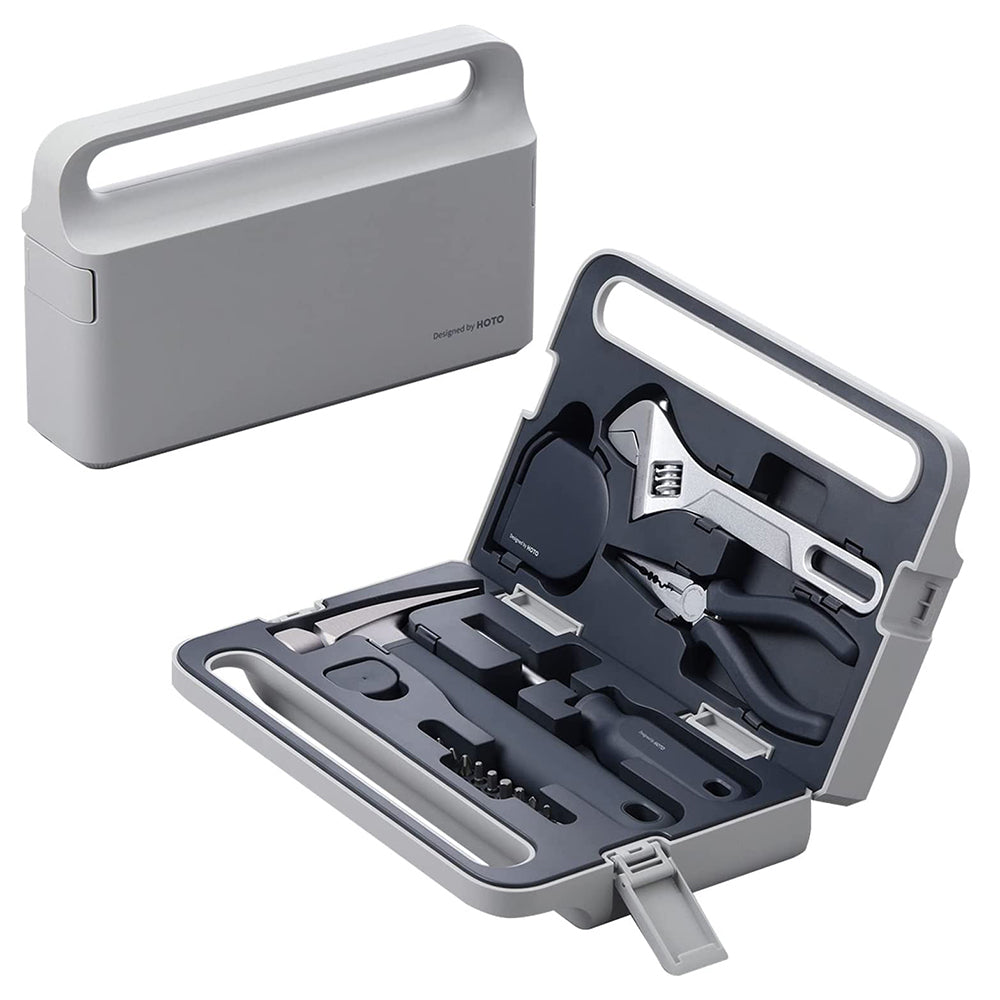 Hoto 5 Pieces Tool Set With Multipurpose Manual Screwdriver - Silver - ORRO HOME