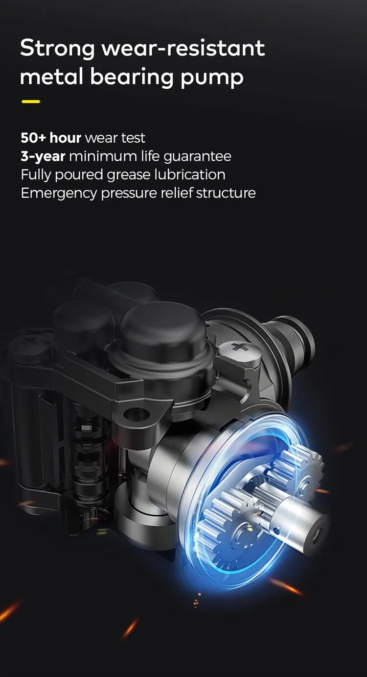HOTO 20V Cordless High Pressure Washer 6-in-1 Multifunctional Nozzle - Black - ORRO HOME