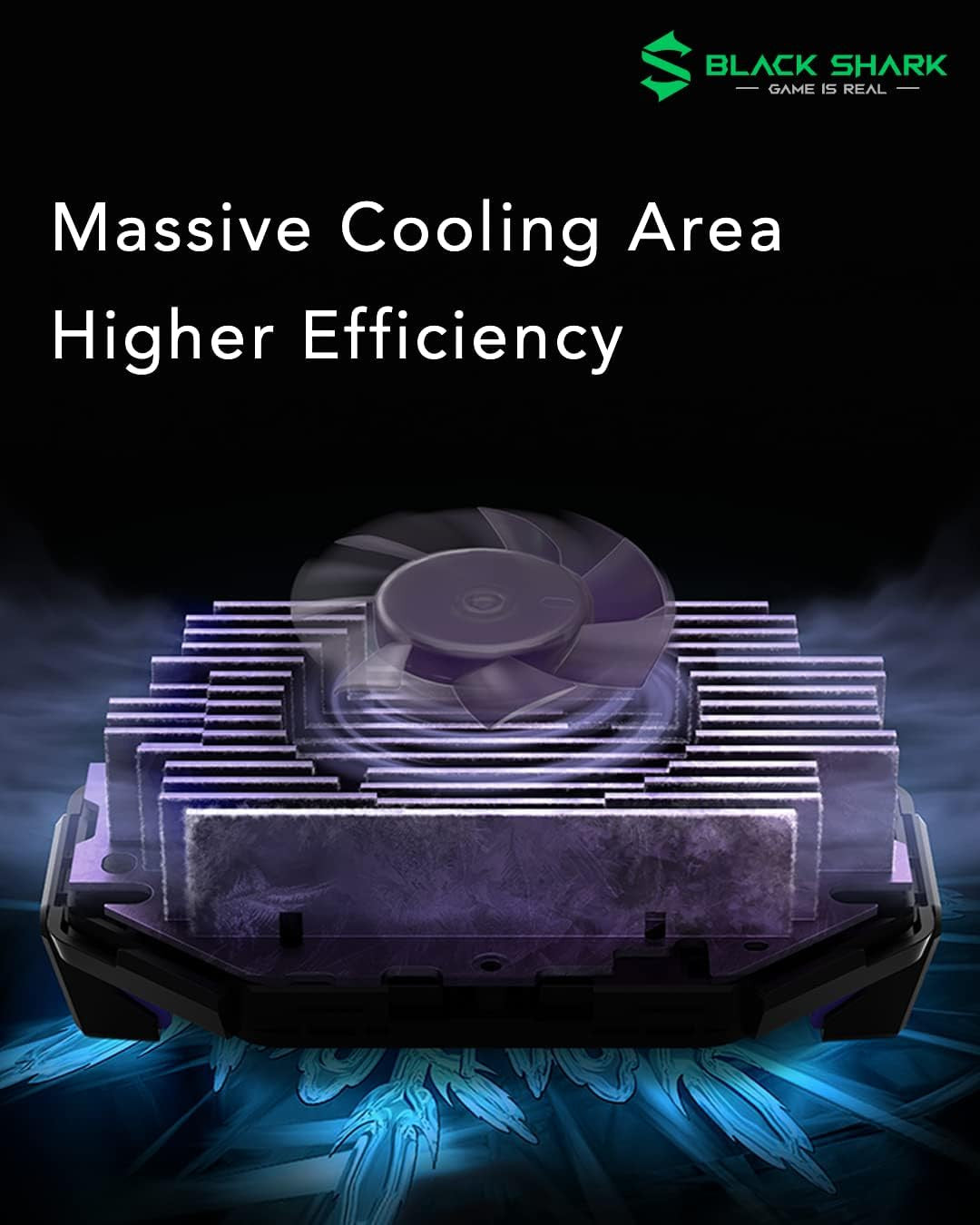 Black Shark Fun Cooler 3 Pro BR31 20W Powerful Cooling - Black - ORRO HOME