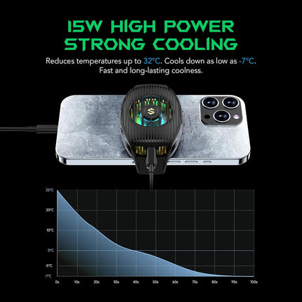 Black Shark FunCooler 4 BR40 Gaming Phone Cooler - Black - ORRO HOME