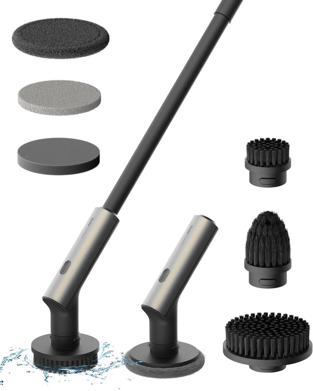 HOTO QWQJS001 Electric Cleaning Brush 7 Interchangeable Brush Heads - ORRO HOME
