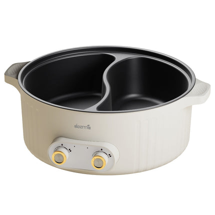 Deerma DG50W Multifunctional Electric Pot Cooking, Double Design - White - ORRO HOME