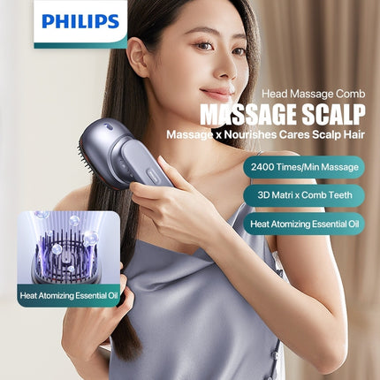 Philips Head Massage Comb PPM1511 - Blue - ORRO HOME