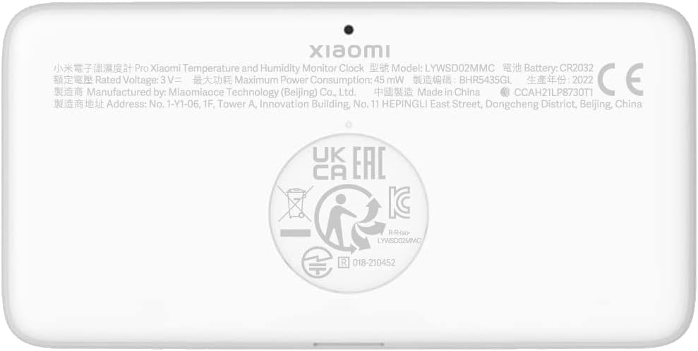 Xiaomi Temperature and Humidity Monitor Clock With Large - White - ORRO HOME