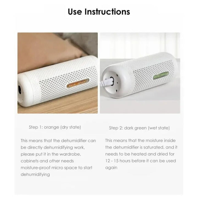 Deerma CS50MW Electric Dehumidifier 20W Power, Compact and Portable Design - White - ORRO HOME