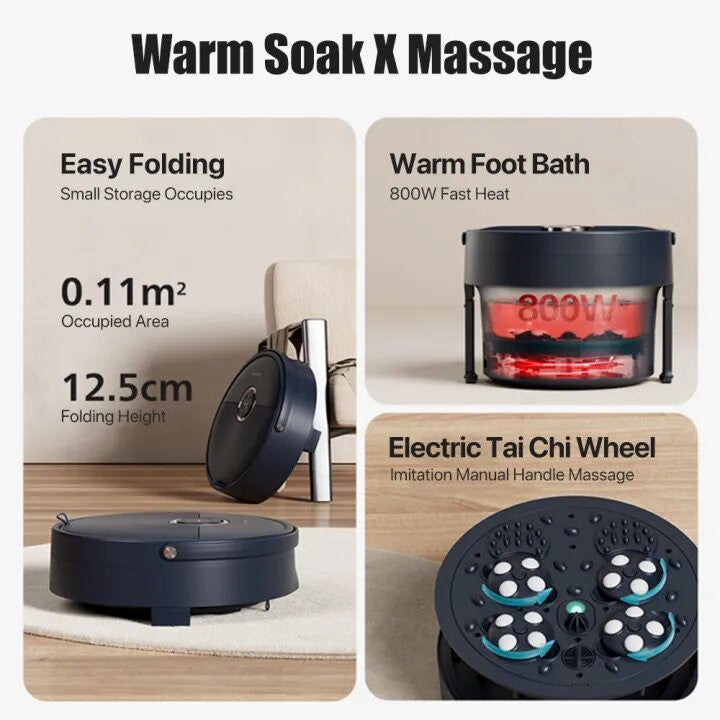 Philips PPM6501 Foot Bath Massager Warm Water Therapy & Bubble Massage, Blue ORRO HOME Philips PPM6501 Foot Bath Massager Warm Water Therapy & Bubble Massage, Blue ORRO HOME