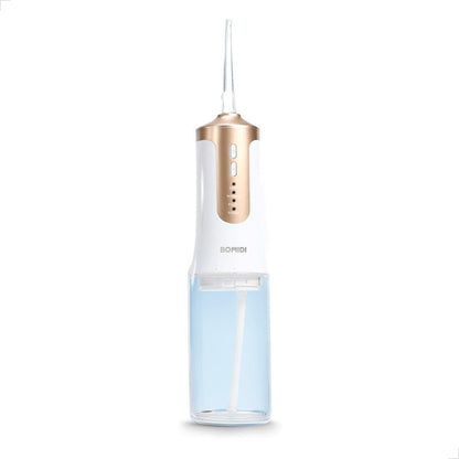 BOMIDI DE02 Portable Water Flosser, 240 ml Water Tank - White/Gold - ORRO HOME