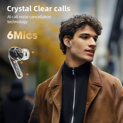 QCY MeloBuds Pro, Wireless Earbuds, Active Noise Cancellation - Black - ORRO HOME