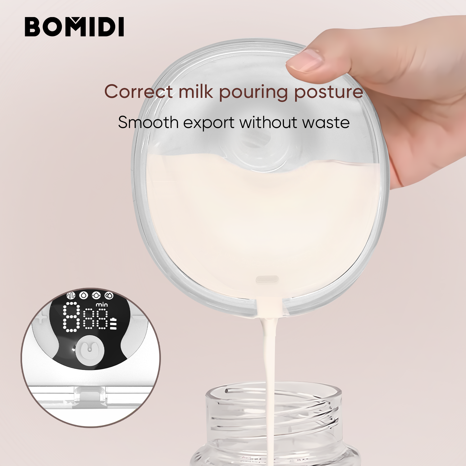 BOMIDI S32 Electric Wearable Breast Pump, Hands Free and Leak Proof Design With LCD Display - ORRO HOME