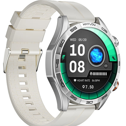 Haylou Solar 5 Smartwatch. 1.58 AMOLED Display, 15 Days Battery Life - Silver - ORRO HOME