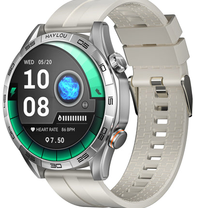Haylou Solar 5 Smartwatch. 1.58 AMOLED Display, 15 Days Battery Life - Silver - ORRO HOME