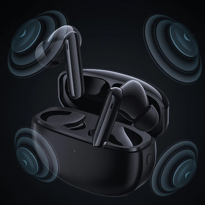 Haylou W1 ANC T007 Wirless Earphone, Pure Hi-Fi Sound,Active Noise Cancellation - Black - ORRO HOME