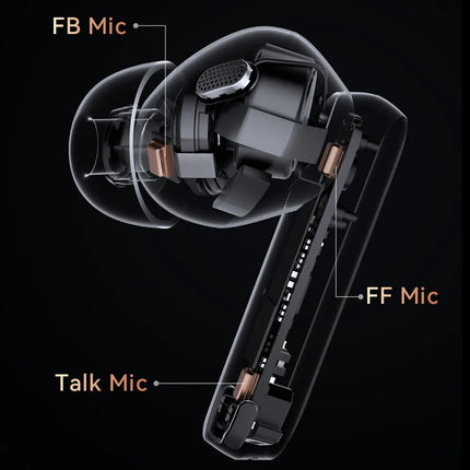 Haylou W1 ANC T007 Wirless Earphone, Pure Hi-Fi Sound,Active Noise Cancellation - Black - ORRO HOME