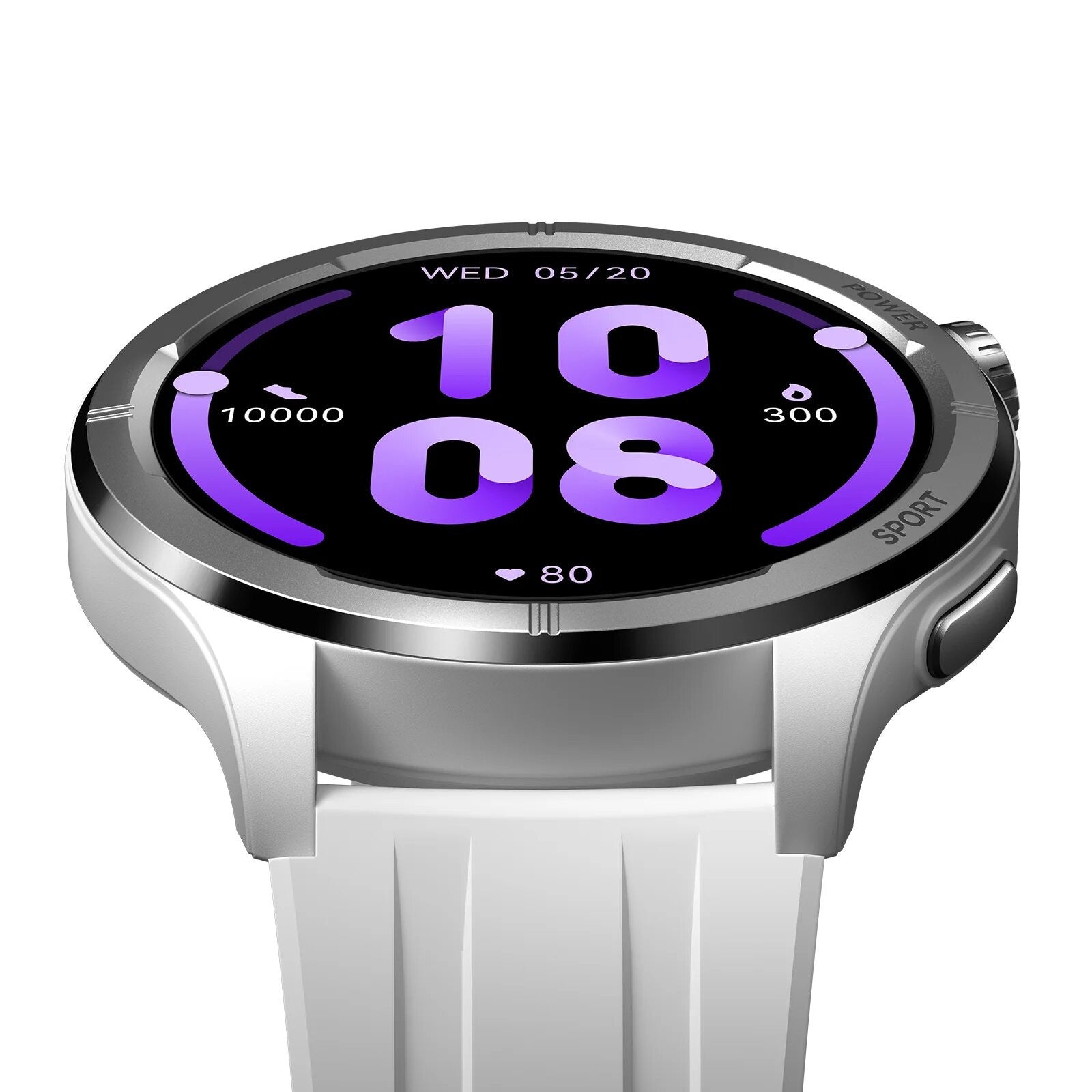 Haylou Solar Neo HF008 Smart Watch, 1.53" HD Display, Smart Message Notifications - Silver - ORRO HOME