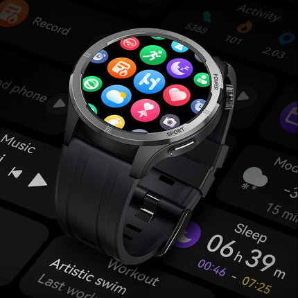 Haylou Solar Neo HF008 Smart Watch, 1.53" HD Display, Smart Message Notifications - Black - ORRO HOME