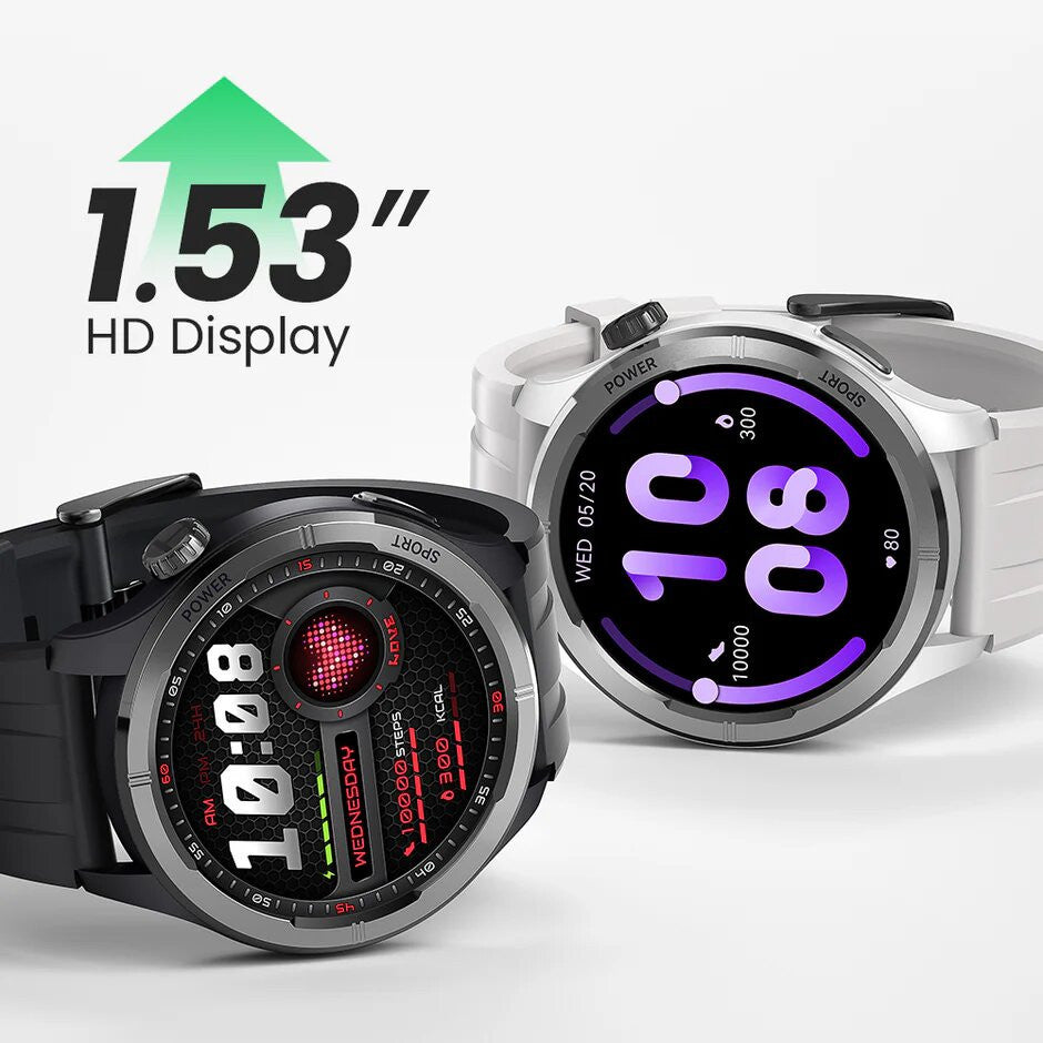 Haylou Solar Neo HF008 Smart Watch, 1.53" HD Display, Smart Message Notifications - Black - ORRO HOME