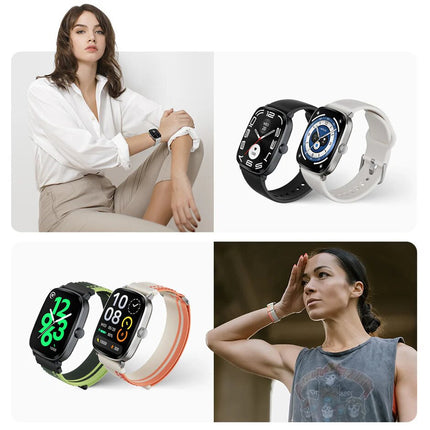 Haylou RS5 Smartwatch, 2.01" AMOLED Display with Silicone & Braided Straps - Silver - ORRO HOME