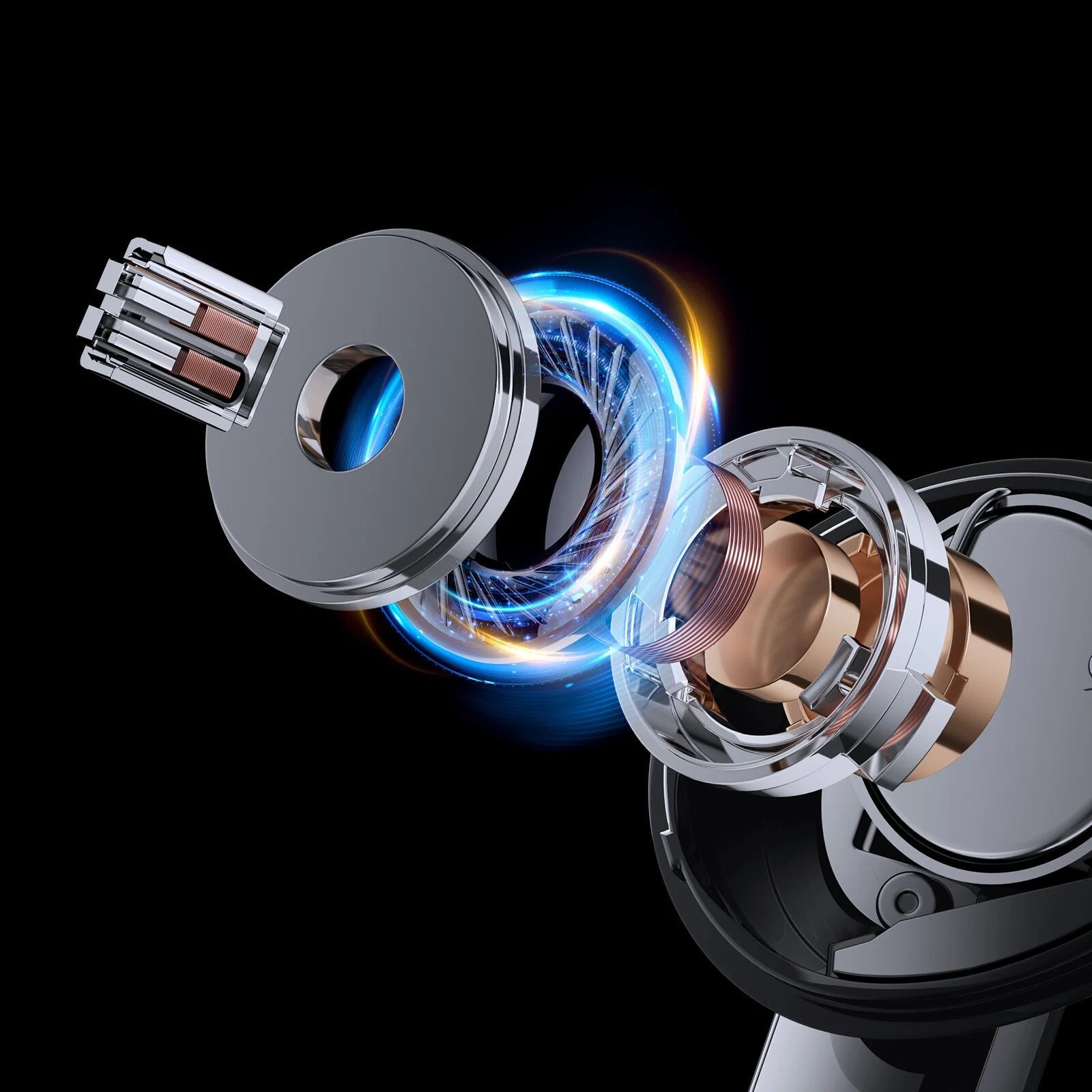 Haylour W1 ANC T007 Wirless Earphone, Pure Hi-Fi Sound,Active Noise Cancellation - Silver - ORRO HOME