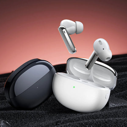 Haylour W1 ANC T007 Wirless Earphone, Pure Hi-Fi Sound,Active Noise Cancellation - Silver - ORRO HOME