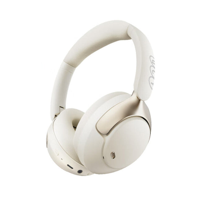 QCY H3 Pro ANC Wireless Over Ear Headphone,50dB Noise Cancelling - White - ORRO HOME