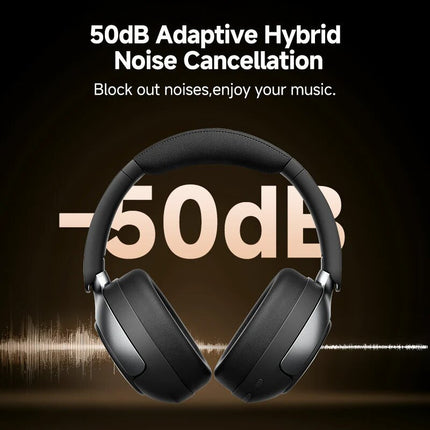 QCY H3 Pro ANC Wireless Headphone Over Ear,50dB Noise Cancelling - Black - ORRO HOME