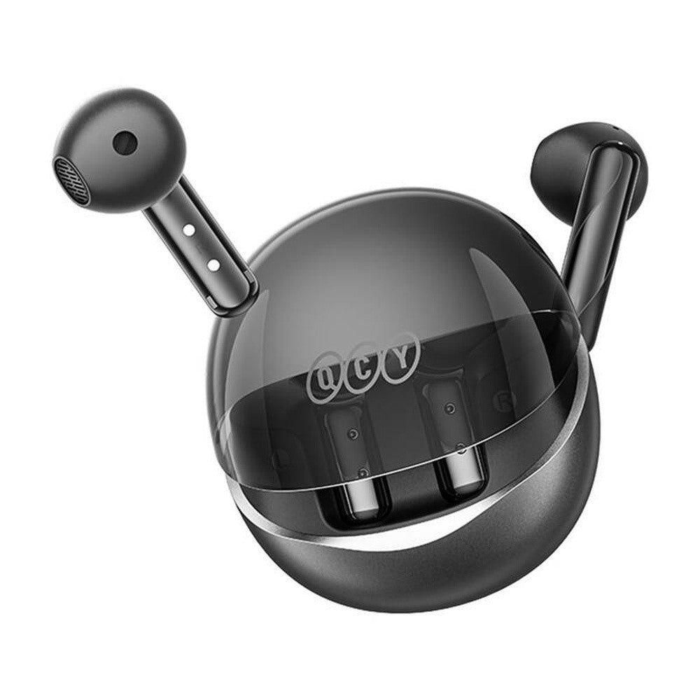 QCY T32 AilyBuds Clear Wireless Earbuds, 5.3 Bluetooth Connection - Black - ORRO HOME