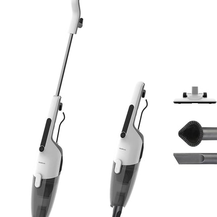 Deerma DX120C Vacuum Cleaner, 3 in 1 Handheld Vacuum Cleaner, Multiple Attachments - White - ORRO HOME