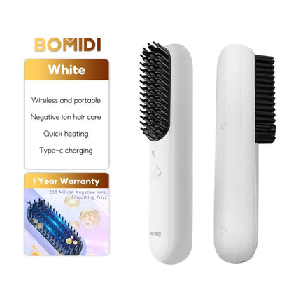 BOMIDI HB2 Wireless Hair Straightener Comb for Various Hair Style USB Rechargeable - ORRO HOME