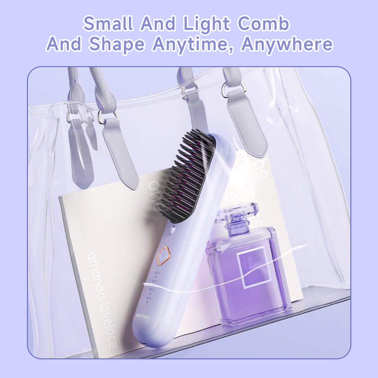 BOMIDI HB2 Wireless Hair Straightener Comb for Various Hair Style USB Rechargeable - ORRO HOME