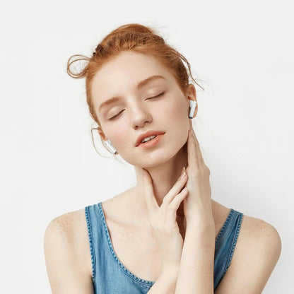 Haylou X1 PLus T013 True Wireless Earphone,12mm Dynamic Driver, Bluetooth 5.4 Stable Connection - White - ORRO HOME