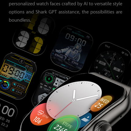 Black Shark Smart GT3 Smartwatch With 1.96 AMOLED Display - ORRO HOME