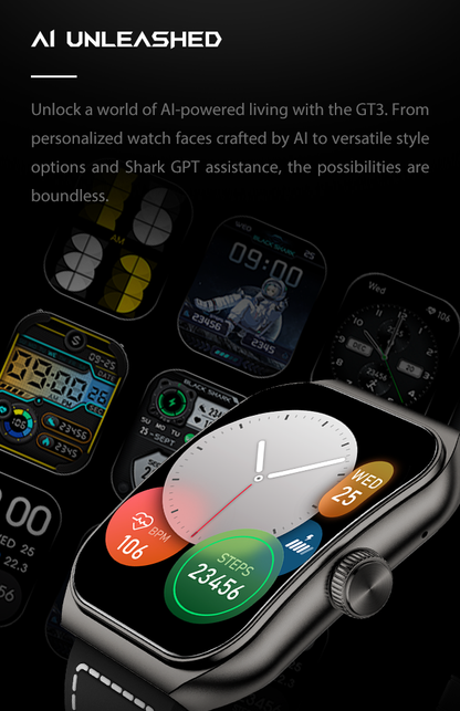 Black Shark Smart GT3 Smartwatch With 1.96 AMOLED Display - ORRO HOME