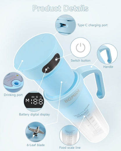 BOMIDI Juicer Cup JB01 Blue Type-C - ORRO HOME